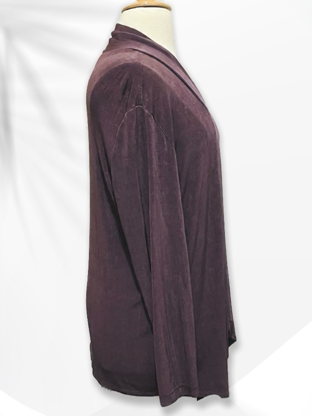 Chico’s Travelers Plum Open-Front Women's Cardigan 3/XL - Picture 5 of 15